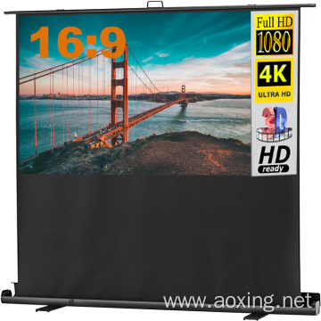 120x68cm floor display outside movie projector screen